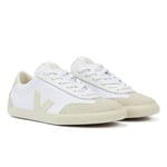 Veja Volley Mens White/Pierre Trainers - Beige Cotton - Size UK 7