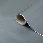 d-c-fix papier adhésif pour meuble métallique Gale Argent - film autocollant décoratif rouleau vinyle - pour cuisine, porte, table - décoration revêtement peint stickers collant - 45 cm x 1,5 m
