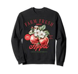 Farm Fresh Organic Apple Farmer's Market Homegrown Vintage Sweatshirt