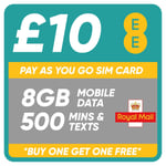 EE SIM CARD - £10 Data Pack - DATA ROLLOVER - BUY ONE GET ONE FREE