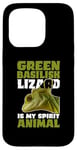 iPhone 15 Pro Green Basilisk Lizard Is My Spirit Animal Herpetologist Case