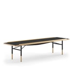 House of Finn Juhl - Table Bench Large, With Brass Edges, Black Linoleum, Black Steel - Benker - Finn Juhl - Tre farget,Svart - Metall/Tre/Plast