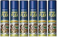 6x Flea Killer Spray Aerosol Household Animal Flea Dog Cat Tick Protection 200ml