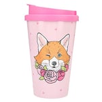 Depesche 2180.016 To-Go Mug Motif Renard Plastique Multicolore 350 Ml