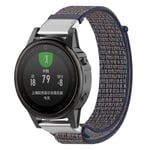 Garmin Fenix 5S tarranauha nylon - Laivastonsininen Tummansininen