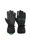 Reusch Men's Snow King Guaranteed Windproof and Extra Breathable Ski Gloves Softshell Gloves Snow Gloves Winter Gloves