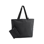 eBuyGB Sac de plage et porte-monnaie pour femme - Polyester - Noir