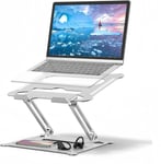 Support pour Ordinateur Portable, Support PC Réglable Ergonomique Laptop Stand en Aluminium, Support Tablette Compatible avec MacBook Pro Dell Notebooks Ordinateurs Portables 10-17 Pouces