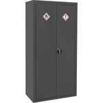 CoSHH Substance Cabinet - 900 x 460 x 1800mm - Two Doors - 2-Point Key Lock