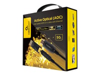 Cablexpert Aoc Premium Series - Hög Hastighet - Hdmi-Kabel Med Ethernet - Hdmi Hane Till Hdmi Hane - 50 M - Fiberoptisk - Active Optical Cable (Aoc), 4K Ultra Hd-Stöd