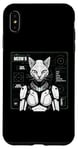 Coque pour iPhone XS Max Robot chat Android Cyborg Futuriste Chaton félin