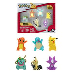 Bandai - Pokémon - Pack de 6 figurines - Vague 3 - Pikachu, Carapuce, Salamèche, Bulbizare, Mimiqui,Toxizap - JW2684