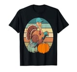 Gamer Turkey Pumpkin Retro Boys Thanksgiving Video Games T-Shirt