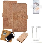 FOR OnePlus Ace 2 SMARTPHONE CASE COVER WALLETCASE CORK