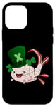 Coque pour iPhone 12 mini Joli trèfle porte-bonheur vintage pour la Saint Patrick - Motif bébé Axolotl #2