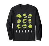 Rugrats Iconic Heads Reptar Face Emotions Big Chest Logo Long Sleeve T-Shirt