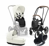 Cybex Priam Duovagn inkl. BeSafe iZi Go Modular X2, Off White/Chrome Brown