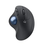 Logitech ERGO M575S Wireless Trackball Mouse, Wireless Ergonomic Mouse With Bluetooth and Encrypted Dongle, Comfortable Thumb Control, Precise and Smooth Tracking, for PC/Mac - Graphite