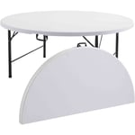 Rekkem - Lot de 5 table ronde pliante 180cm