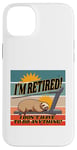 iPhone 14 Plus Sloth treadmill relaxed eyes closed humorous retirement lazy Case