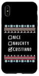 Coque pour iPhone XS Max Gentil Coquin Noël Cristiano Pull Moche