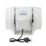 (8in)High Efficiency Inline Duct Fan Air Extractor Bathroom Kitchen Ventilati