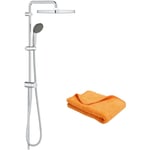 Colonne bain douche sans mitigeur Grohe Vitalio Start System avec inverseur manuel 250 + microfibre