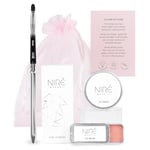 Niré Beauty Lip Care Set - Strawberry Lip Scrub Exfoliator, Natural Lip Balm, Pro Lip Brush with Gift Bag and Guide