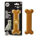 TastyBone Nylon Dog Chew Toy for Large Dogs (Peanut Butter) - Indestructible for Aggressive Chewers, Everlasting Flavour, Strong Healthy Teeth, Made in the UK