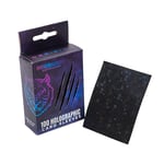 Card Sleeves Standard Holographic "Starfield" Obsidian Black 66×91mm (100) (Prismatic Defender)