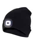 Velamp Lighthouse Bonnet à LED Rechargeable par USB, Lumineux 100 Lumen, Taille Unique, Lavable, pour Le Sport et Le Travail Mixte, Noir