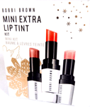 Bobbi Brown Mini Extra Lip Tint Trio Set Bare Pink + Melon, Bare Nude Sparkle NW