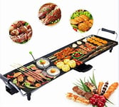 Electric Teppanyaki Grill Table 1800W/2000W Non-Stick Griddle with Wooden Shovel