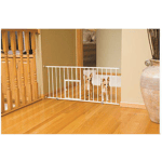 Pet Gate Mini Walk-Through med liten kjæledyrdør Hvit 74-96,5 x 46 cm - Hund - Hundebur & transportvesker - Valpehager & hundegrinder, Hund - Valp - Valpehage - Carlson