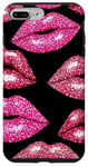 Coque pour iPhone 7 Plus/8 Plus Coquette Rouge À Lèvres Bisous Romantique Femme