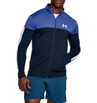 Under Armour Pique Tracksuit Jacket Full Zip Fitted Training Sweatshirt S  B122