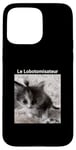 Coque pour iPhone 15 Pro Max evillarry larry chat meme brainrot lobotomisateur mastermind