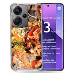 Cokitec Coque Renforcée pour Xiaomi Redmi Note 13 Pro Plus 5G Manga One Piece Nakama