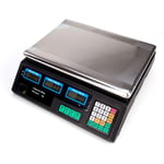 Takefuns Digital Price Electronic Computing Scale for Vegetable Fruit Market Scales Table Scales Shop Scales Verified Table Scales, UK Plug Black, 40kg/5g