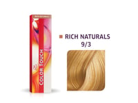 Wella Professionals, Color Touch, Ammonia-Free, Semi-Permanent Hair Dye, 9/3 Golden Light Blonde Mahogany, 60 Ml