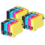 12 Ink Cartridges XL (Set) for Epson Expression Home XP-247 XP-335 XP-355 XP-445