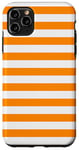 Coque pour iPhone 11 Pro Max Jaune moutarde à rayures blanches et esthétiques