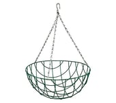 Dehner Jardinière Suspendue Basket, Ø 35 cm, métal/Fibre de Coco, Vert