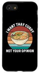 Coque pour iPhone SE (2020) / 7 / 8 Rétro Je veux du curry thaï Pas votre avis Curry thaïlandais vintage