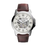 Fossil Grant Automatic avec Bracelet en Cuir Marron pour Homme ME3099