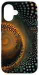 iPhone 16 Enchanting Spiral Dot Art Designs Case