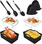 Air Fryer Accessories 9 Pcs Set for Ninja AF300UK AF400UK & Tower T17088 Dual Ai