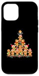 Coque pour iPhone 12/12 Pro Jolly Gingerbread Christmas Tree Tee Gingerbread T-shirt pour femme