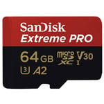 SanDisk Extreme PRO MicroSDXC 170MBs C10 NO adt 32 64 128 256 512GB 1TB  SQXCZ