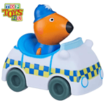 PeppaPig Little Buggies - Freddy Fox In Police Car Toy Vehicle Play Figure